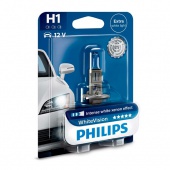 Галогенная лампа H1 Philips White Vision 12V 12258WHVB1