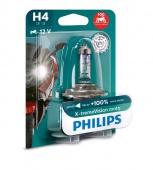 Галогенная лампа H4 Philips X-treme Vision Moto 12342XV+BW 