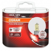 Галогенные лампы H3 Osram Fog Breaker DuoBox 62151FBR-HCB