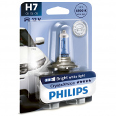 Галогенная лампа H7 PHILIPS Crystal Vision блистер